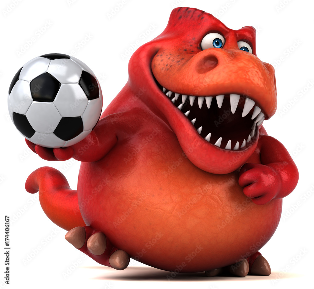 Obraz premium Fun dinosaur - 3D Illustration