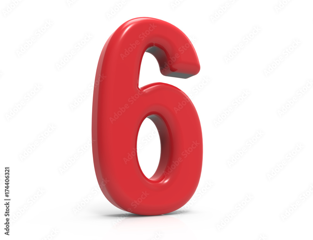 red number 6 red number 6