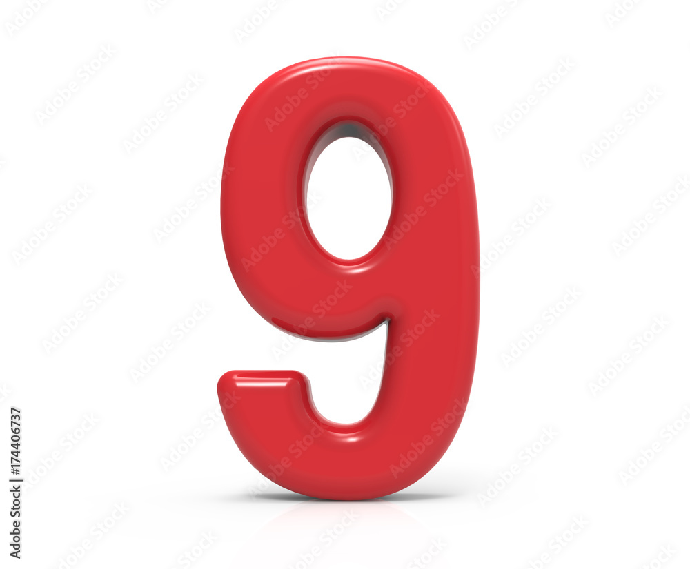 red number 9 red number 9