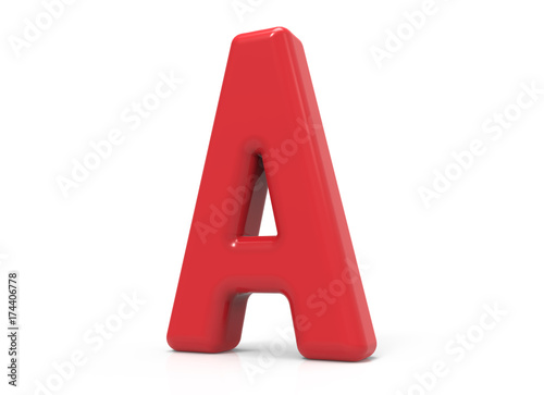 red letter A