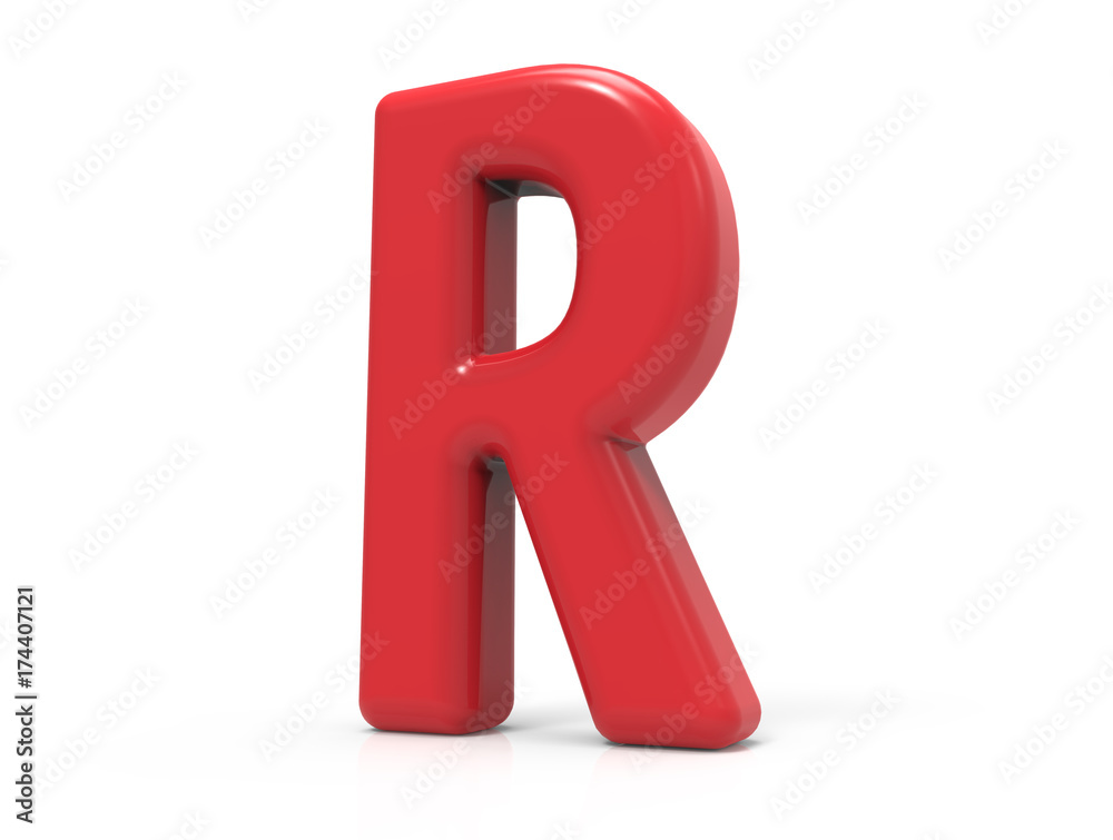 red letter R red letter R