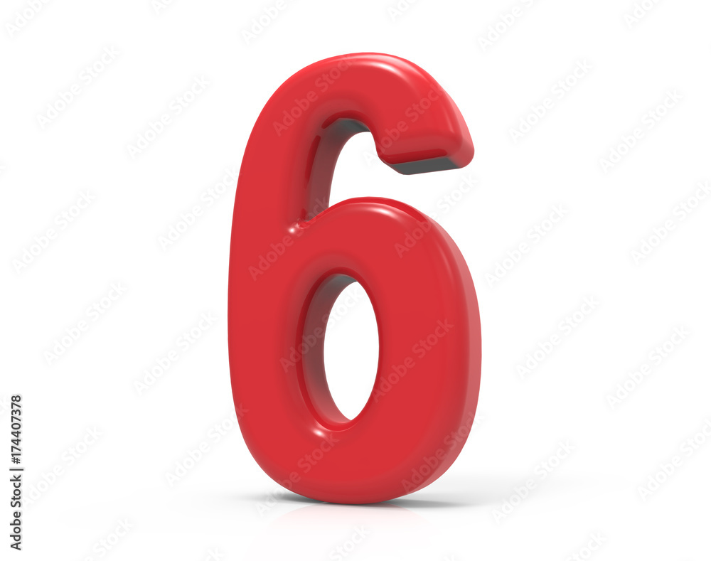 red number 6 red number 6