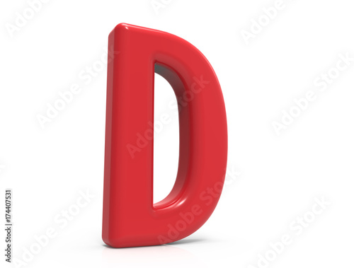 red letter D