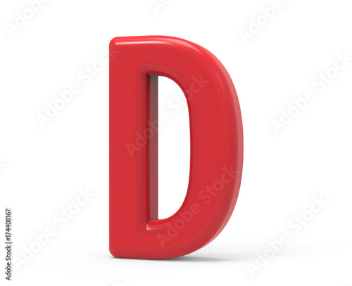 red letter D