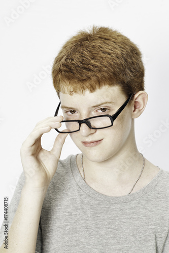 Teen with Glasses