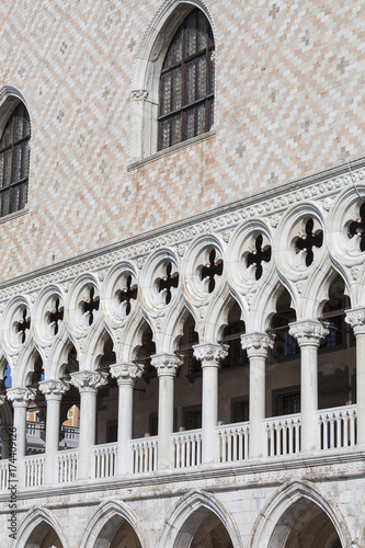 Doge s Palace on Piazza San Marco  facade  Venice  Italy.