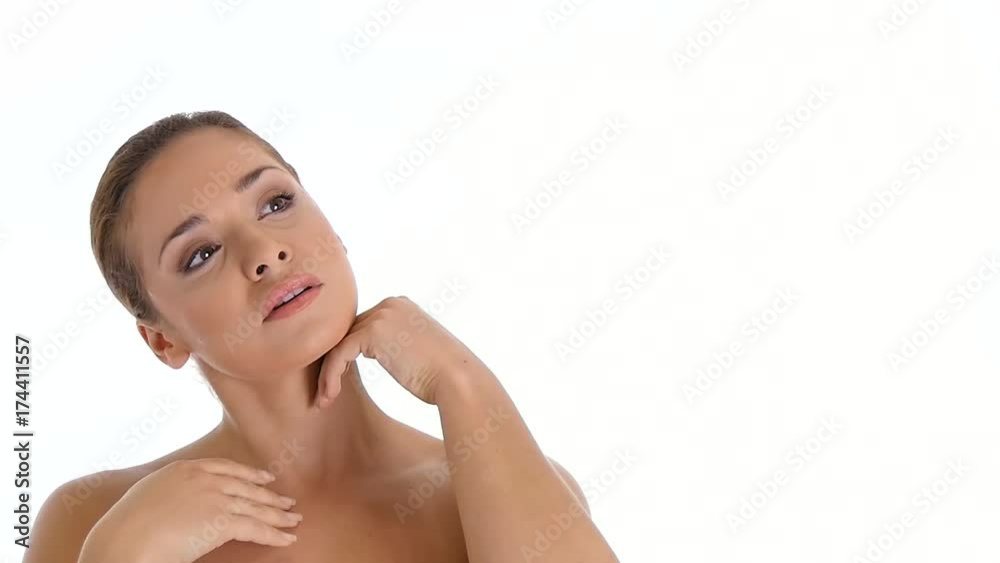 Beautiful cheerful young woman Beautiful cheerful young woman