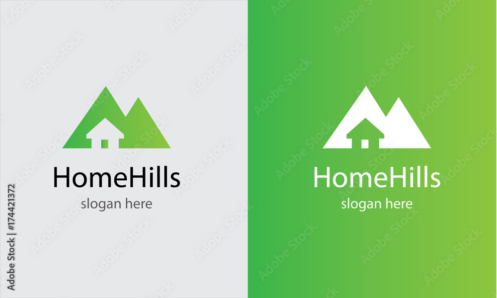 Hiils Vector Logo Stock Vector | Adobe Stock