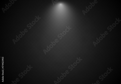 Abstract black striped background with spotlight, Vector