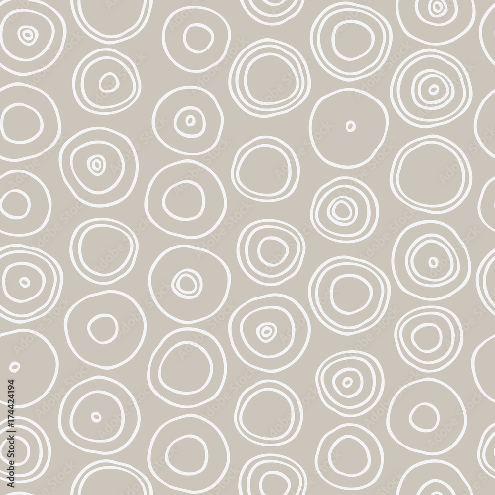 Seamless hand drawn circles background. Seamless hand drawn circles background.