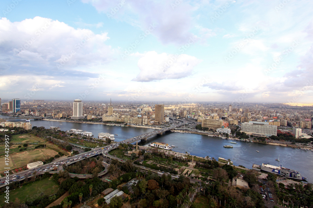 Panorama of Cairo Egypt