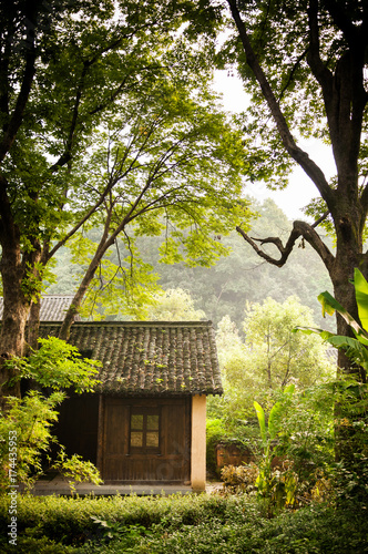 Chinese old country house in the wood © PixHound