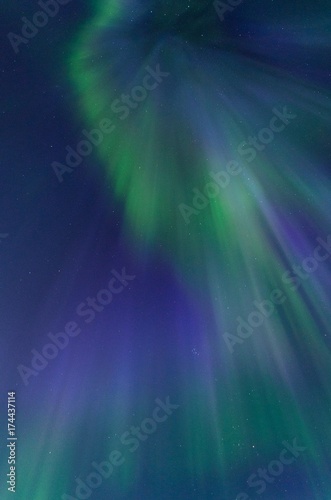 Aurora,Northern lights in the sky night and the stars .