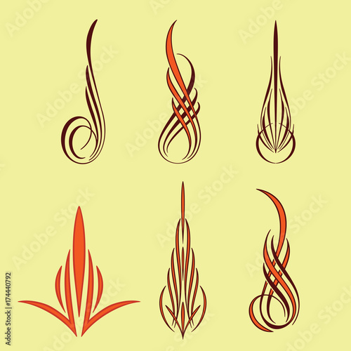 america pinstriping style collection set