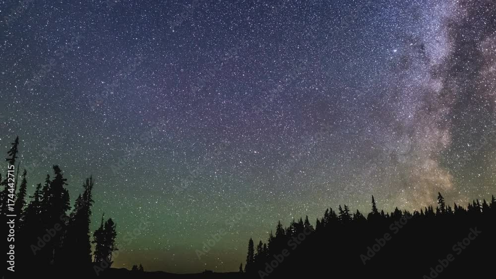 Milky Way Timelapse During Perseid Meteor Shower at Waldo Lake, Oregon.