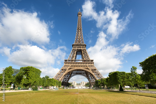 Eiffel Tower on Champs de Mars in Paris, France © aiisha