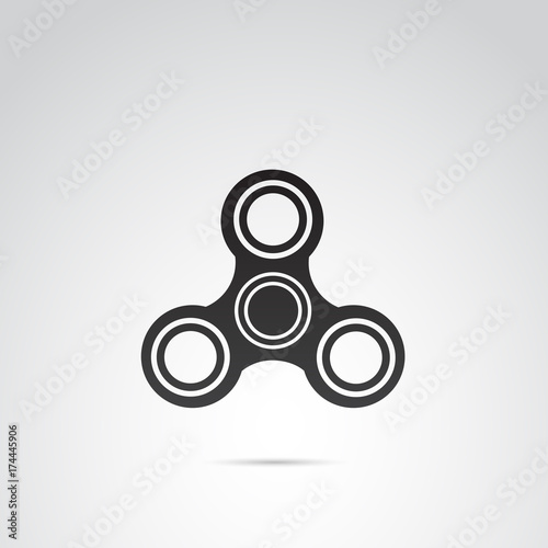 Fidget spinner vector icon.