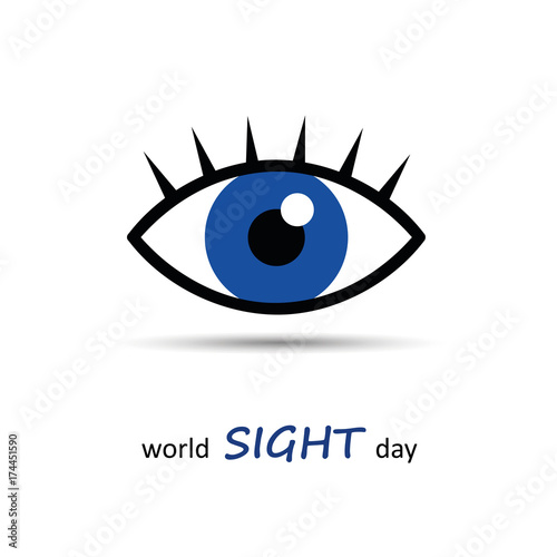 world sight day blue eye