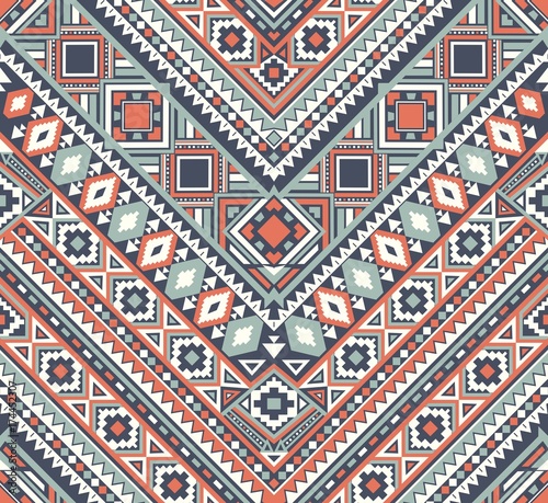 Seamless Ethnic pattern textures. Navajo geometric print. Rustic decorative ornament. Abstract geometric pattern. Native American pattern. Ornament for the design of clothing