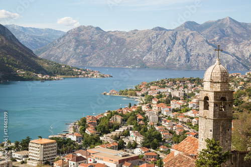 Kotor from a height. Montenegro