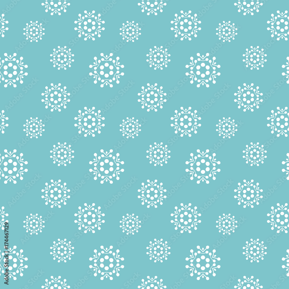 Endless Christmas Pattern. Snowflakes. Endless Christmas Pattern. Snowflakes.