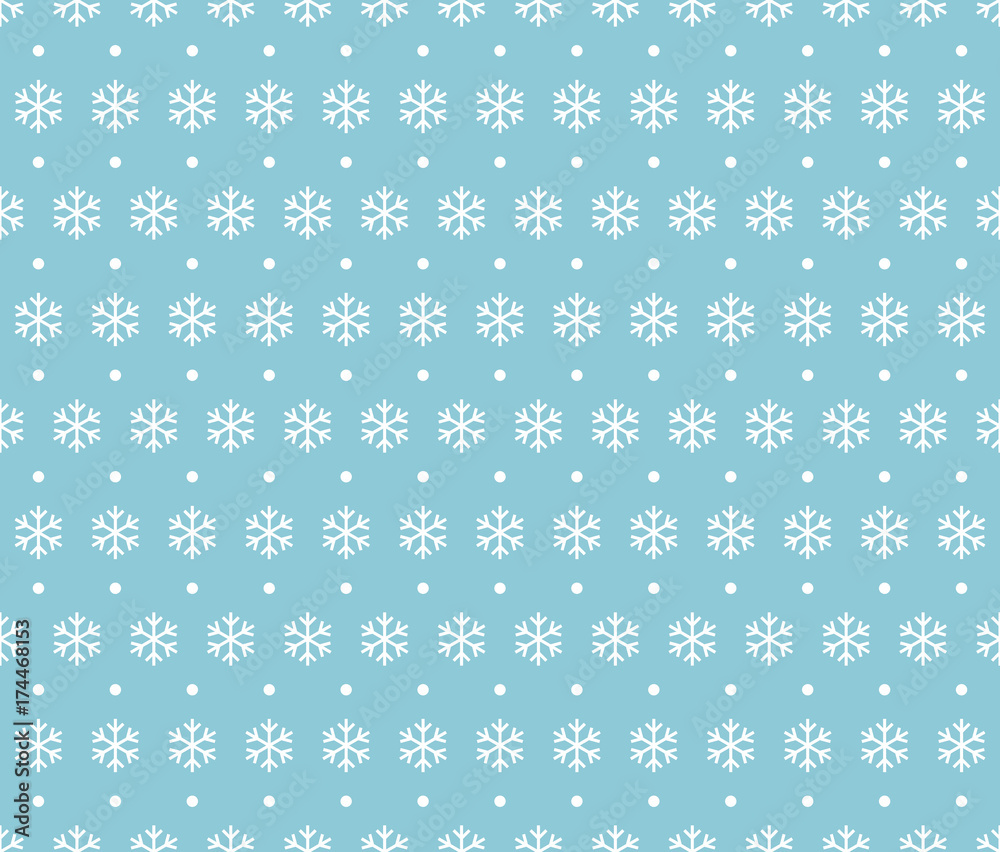 Endless Christmas Pattern. Snowflakes. Endless Christmas Pattern. Snowflakes.