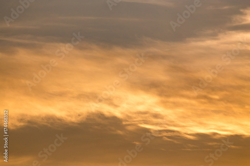 clouds in the sky at sunset as background © schankz