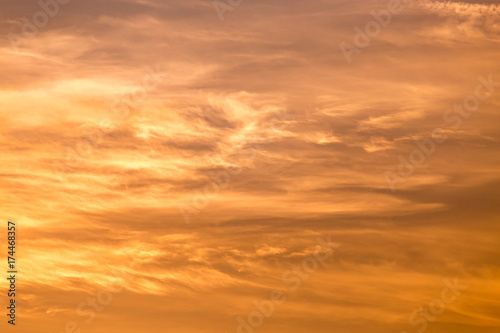 clouds in the sky at sunset as background © schankz