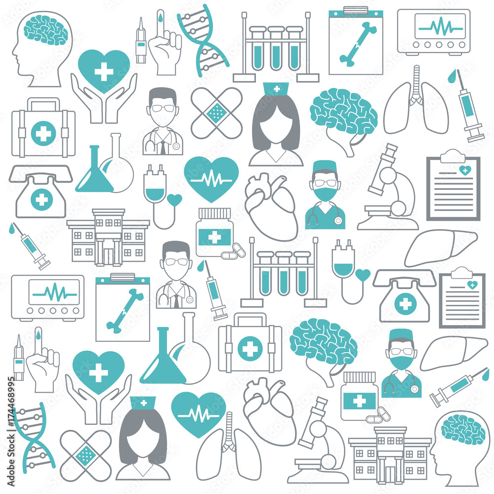 Medical healthcare service Vector Ilustration icon urban Medical healthcare service Vector Ilustration icon urban
