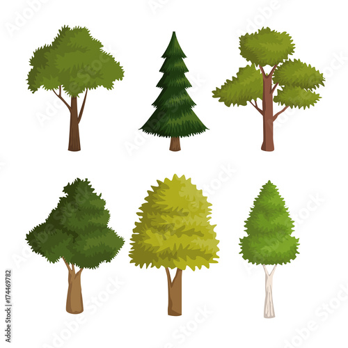 Nature icons set icon vector illustration graphic design