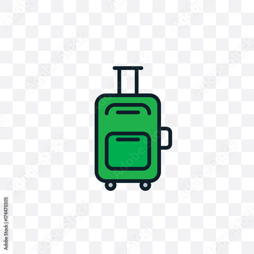 Luggage icon vector