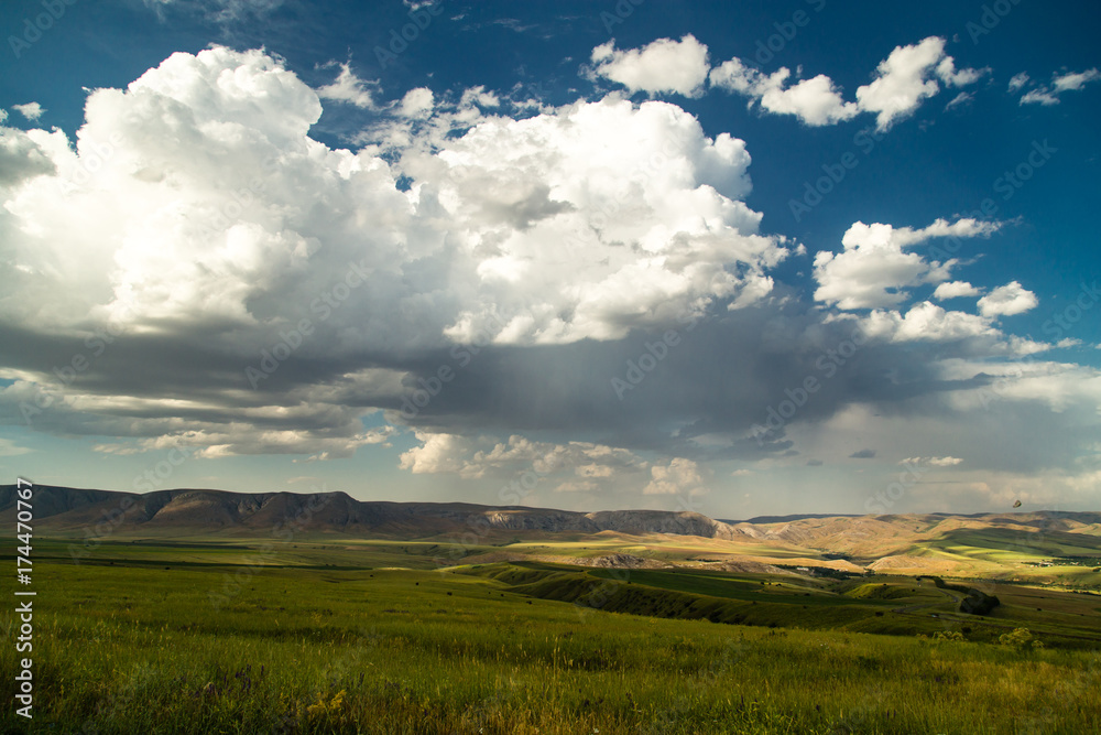 beautiful landscape with clouds in the sky beautiful landscape with clouds in the sky