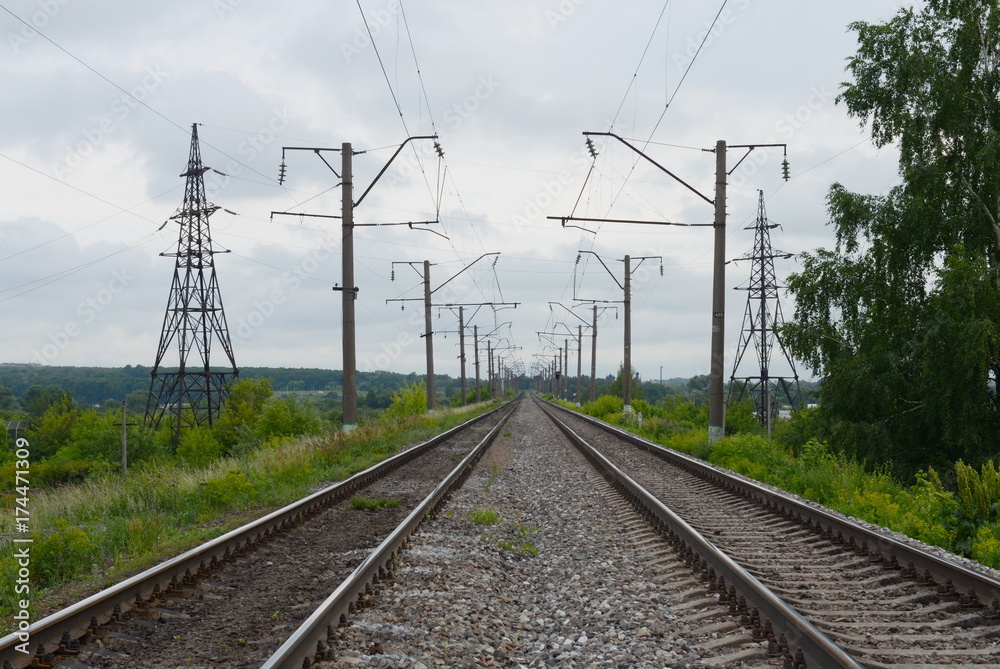 Railway lines of the Moscow railway.