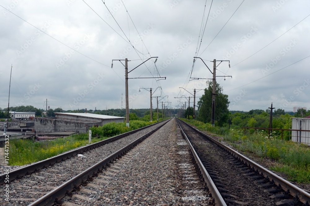 Railway lines of the Moscow railway.