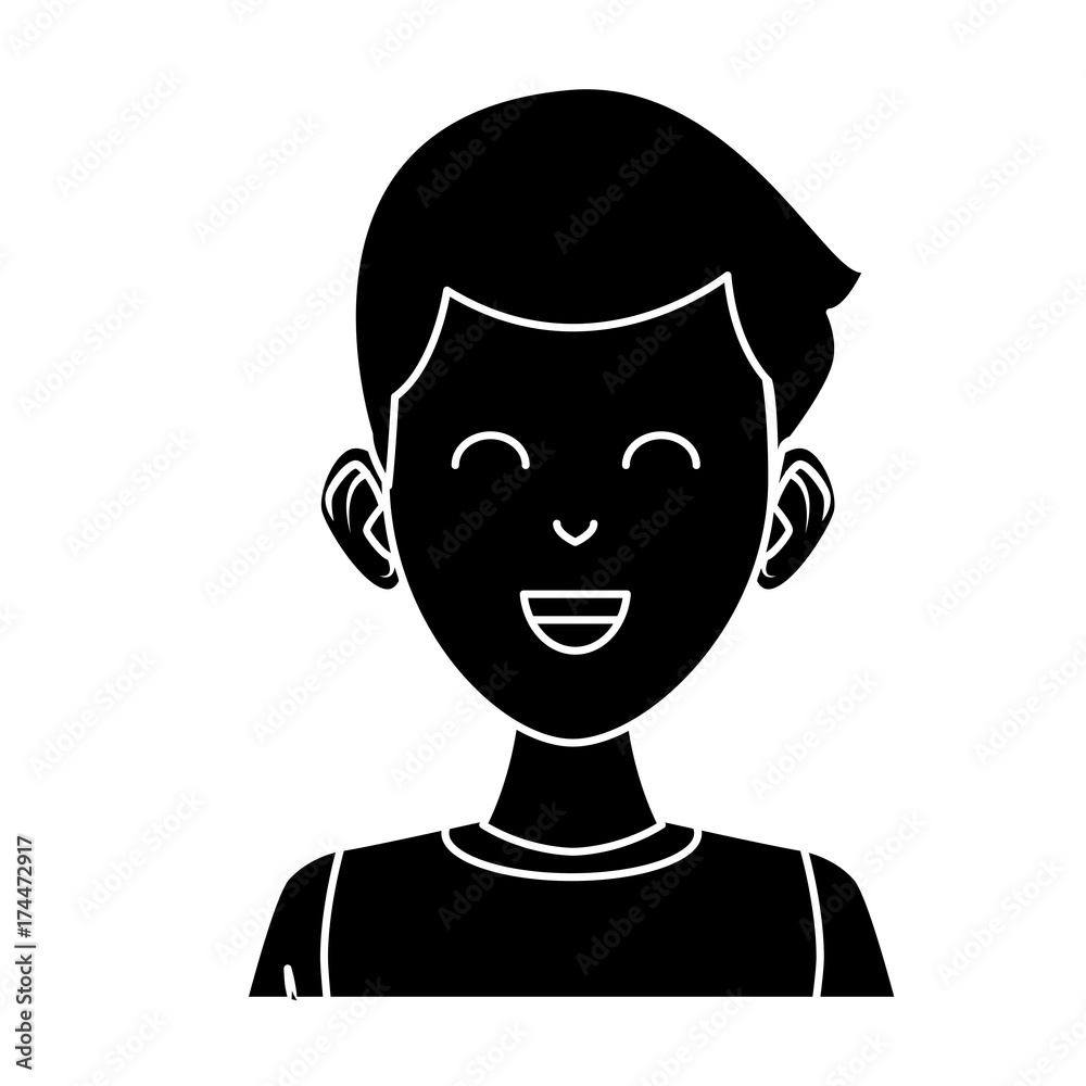 Young man cartoon icon vector illustration graphic design Young man cartoon icon vector illustration graphic design