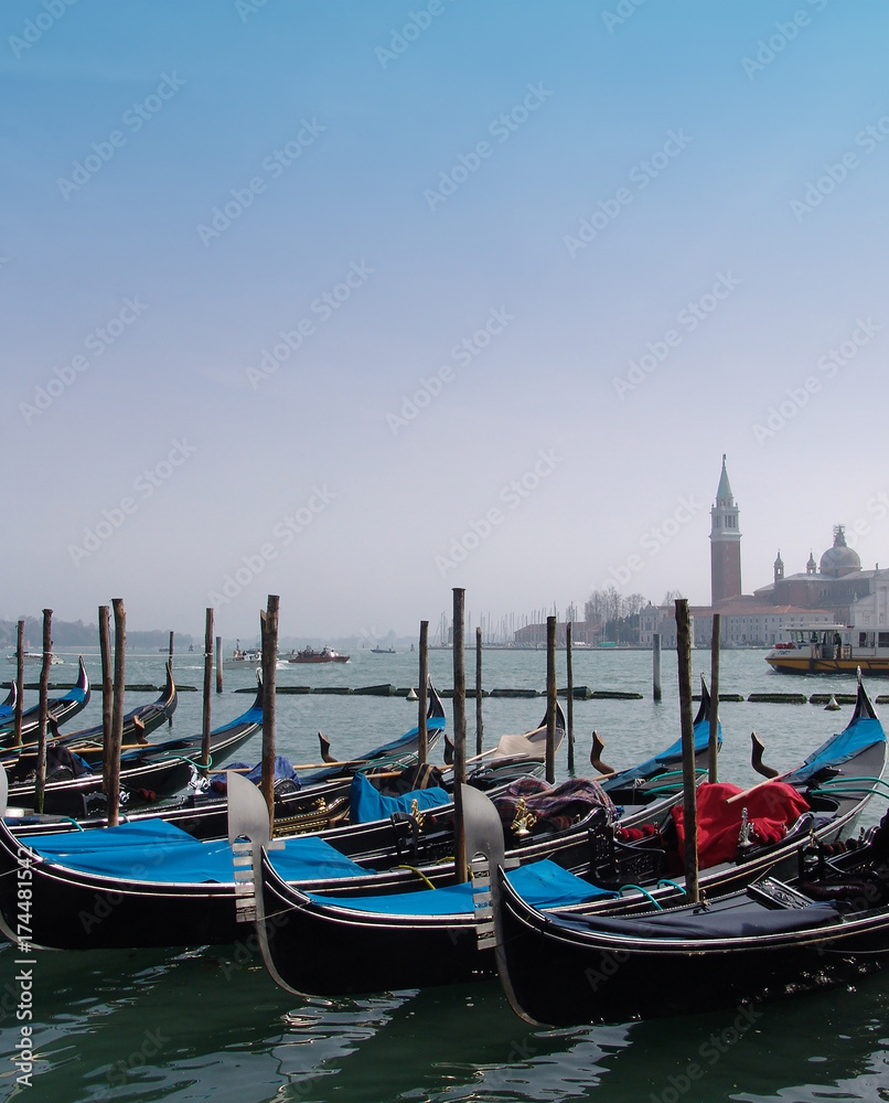 Gondolas Grand Canal Venice