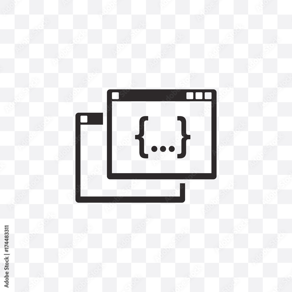 Code editor icon vector Code editor icon vector