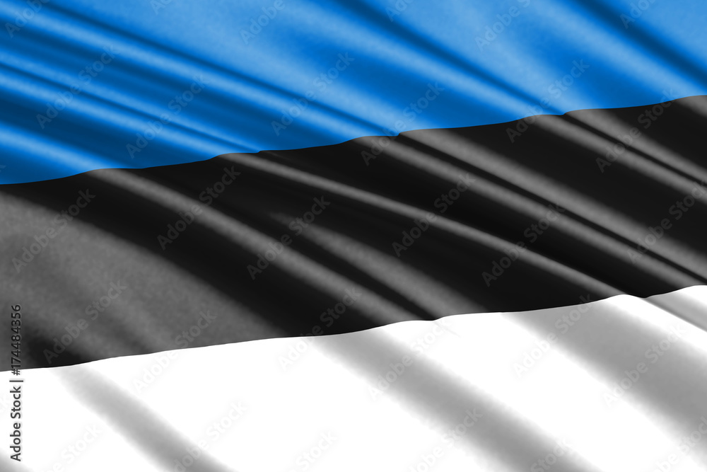 waving flag estonia