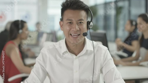 Wallpaper Mural  Friendly customer service adviser talking to a customer via video call Torontodigital.ca