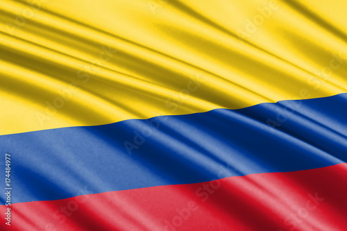 waving flag Colombia