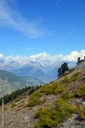 Schweizer Alpen im Wallis