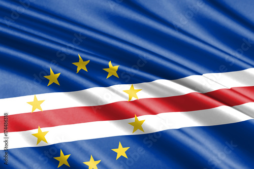 waving flag Cape Verde