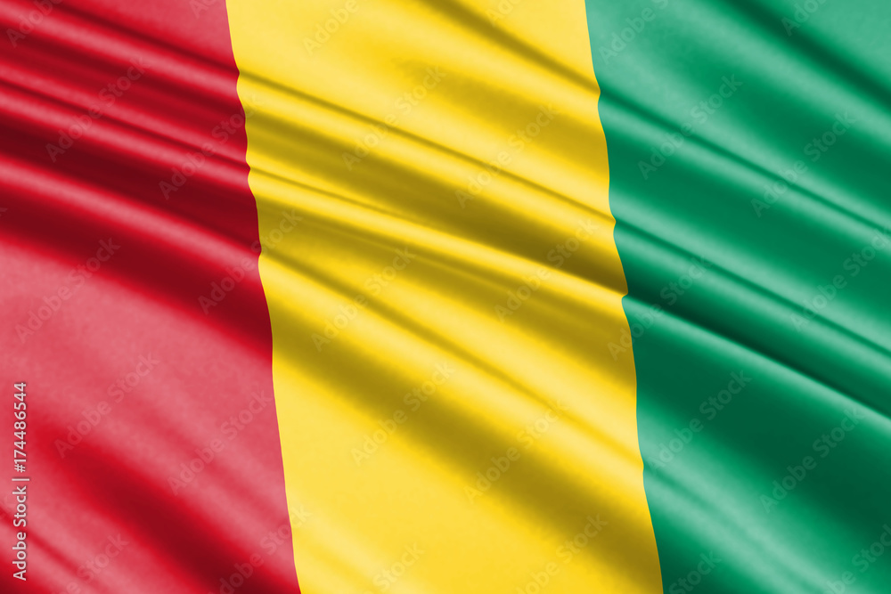 waving flag Guinea waving flag Guinea