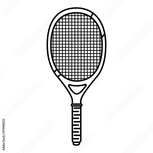 tennis sport racket icon © Gstudio