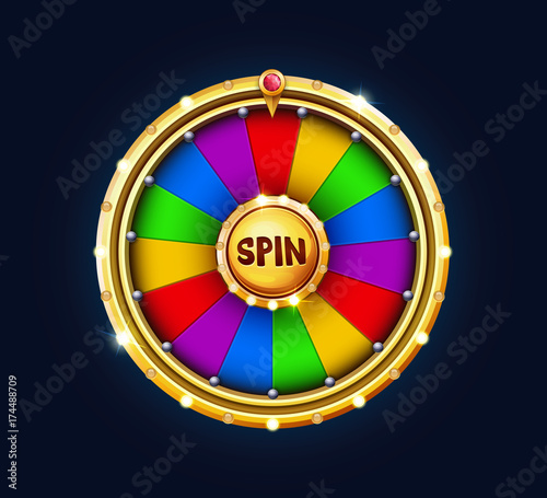 Bonus wheel of luck. Vector illustration