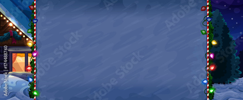 Christmas background for slots game. Vector illustration