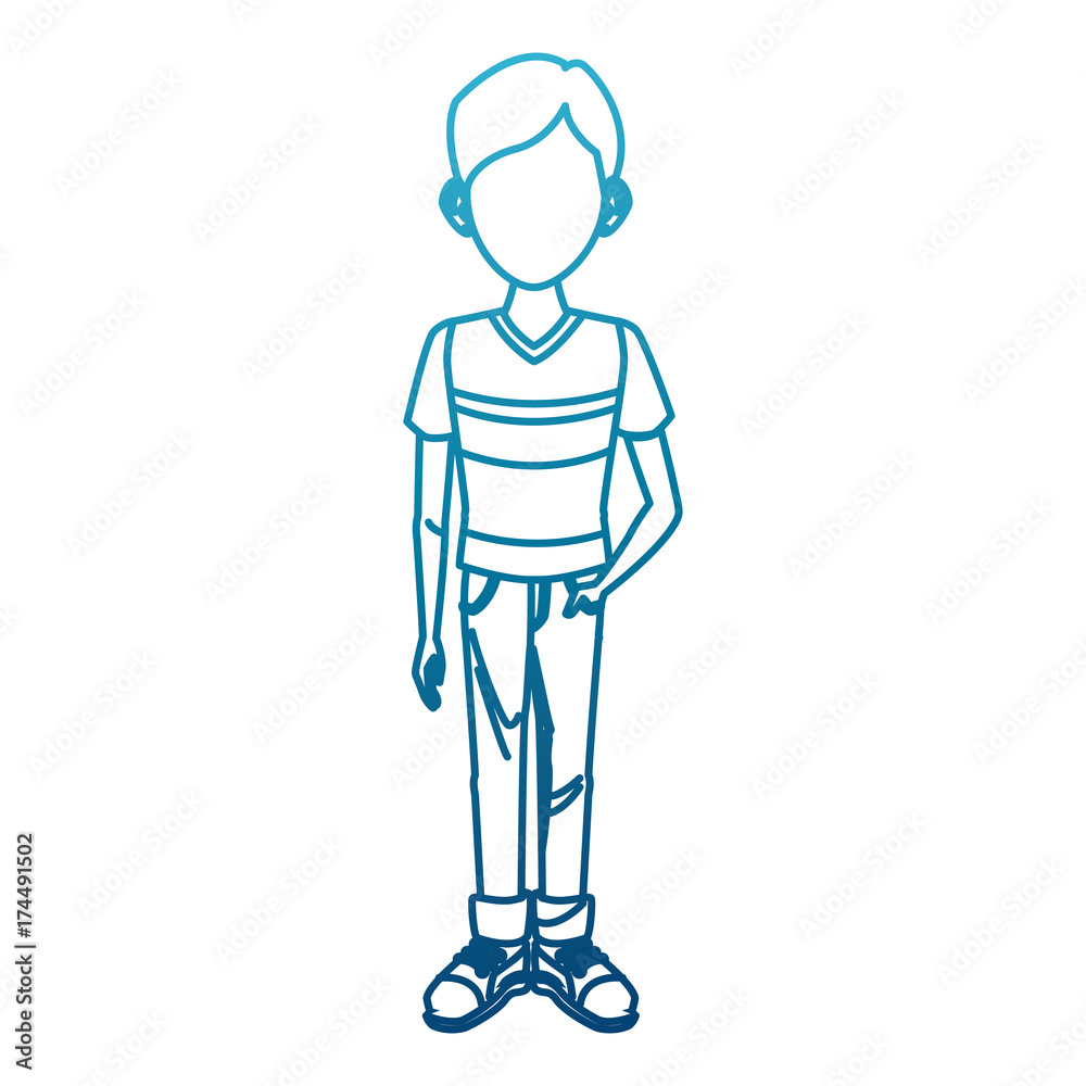 Young man cartoon icon vector illustration graphic design Young man cartoon icon vector illustration graphic design