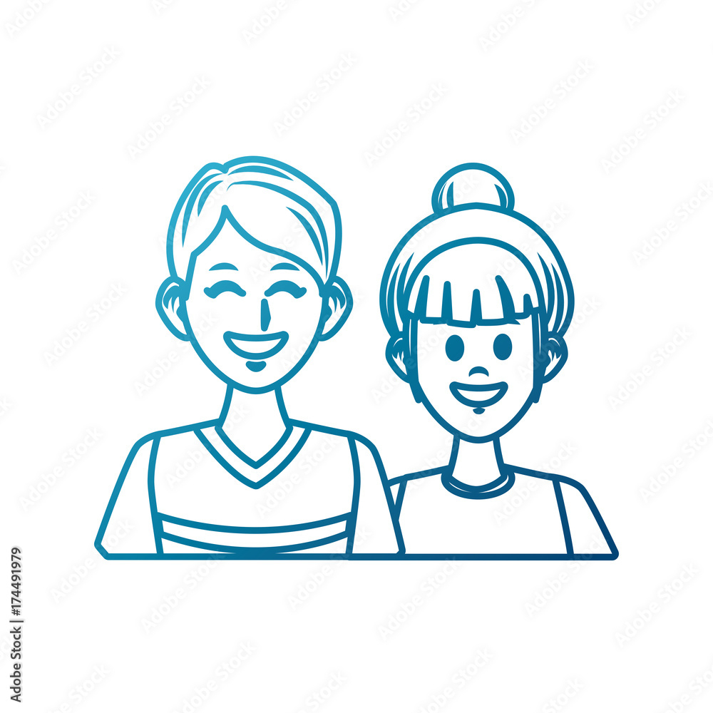 Young couple cartoon icon vector illustration graphic design Young couple cartoon icon vector illustration graphic design
