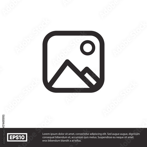 Gallery icon vector
