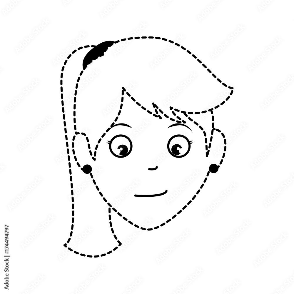 beautiful woman head avatar character beautiful woman head avatar character